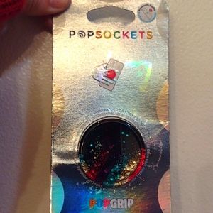 Glittery pop socket sensory moving glitter